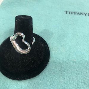 Tco Elsa peretti sterling silver open heart ring